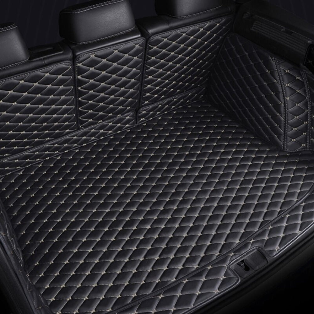 Tesla Black & White Trunk Mat