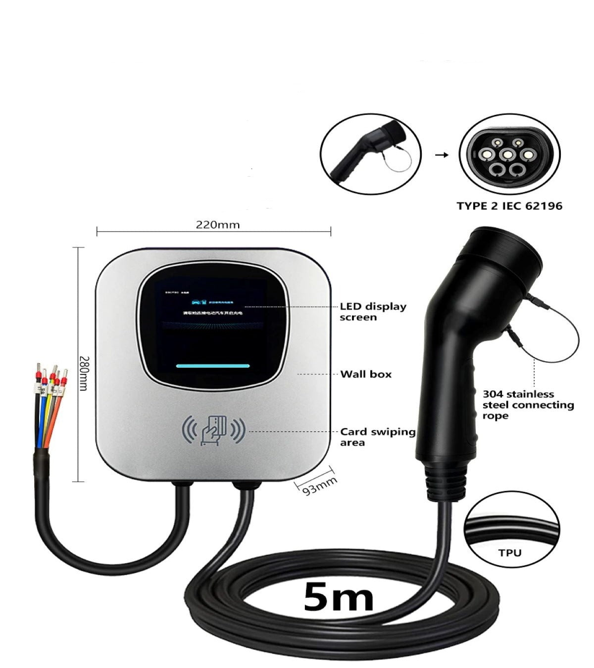 Type2 Charging Station, ZR-EUO08-4